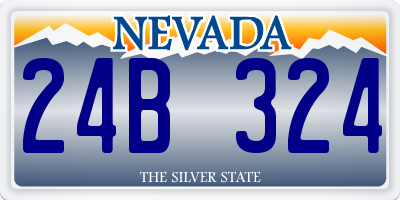NV license plate 24B324