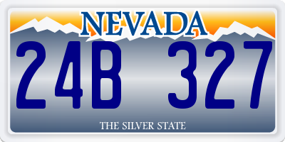 NV license plate 24B327