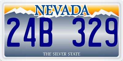 NV license plate 24B329