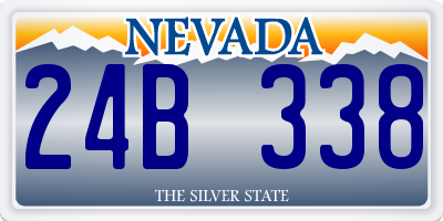 NV license plate 24B338