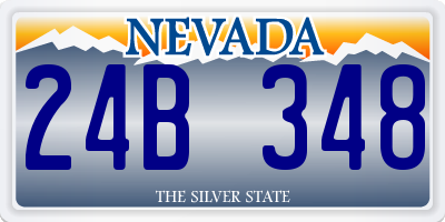 NV license plate 24B348