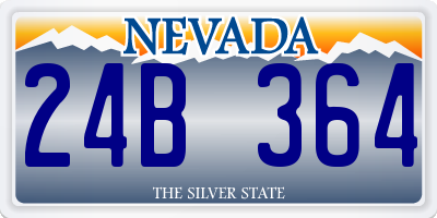 NV license plate 24B364