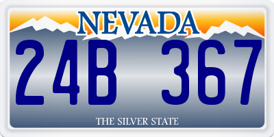 NV license plate 24B367