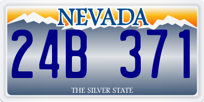 NV license plate 24B371