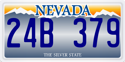 NV license plate 24B379