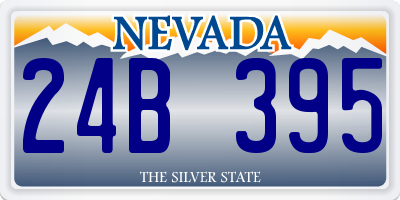 NV license plate 24B395