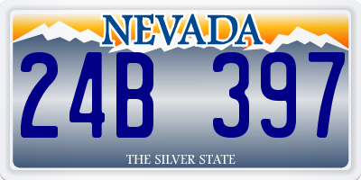 NV license plate 24B397