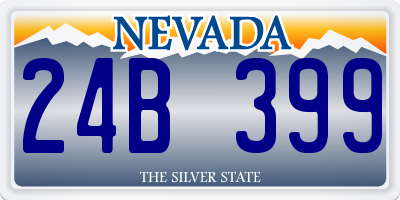 NV license plate 24B399