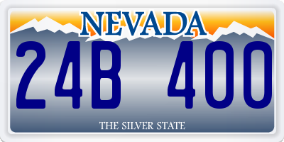 NV license plate 24B400