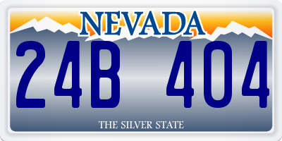 NV license plate 24B404