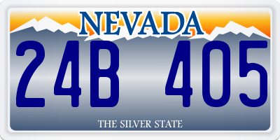 NV license plate 24B405