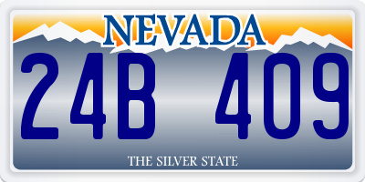 NV license plate 24B409