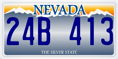 NV license plate 24B413