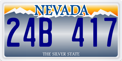 NV license plate 24B417