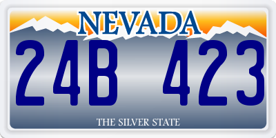 NV license plate 24B423