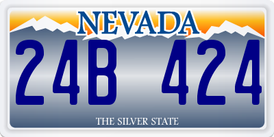 NV license plate 24B424