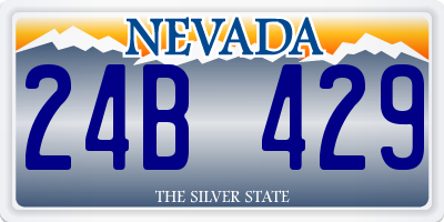 NV license plate 24B429