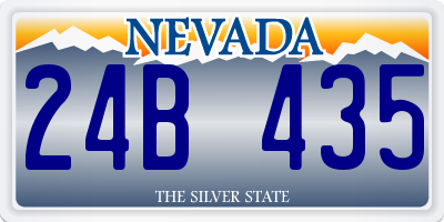 NV license plate 24B435