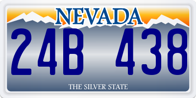 NV license plate 24B438