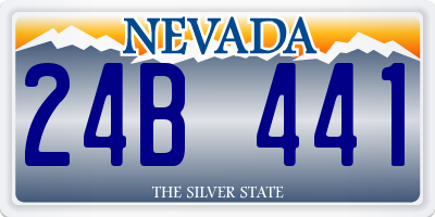 NV license plate 24B441