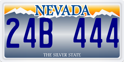 NV license plate 24B444