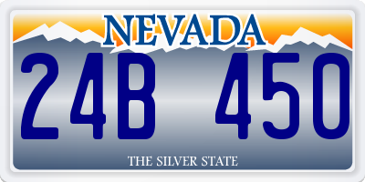 NV license plate 24B450