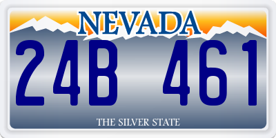 NV license plate 24B461