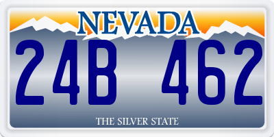 NV license plate 24B462