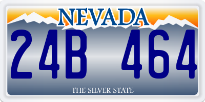 NV license plate 24B464