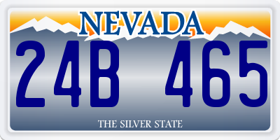 NV license plate 24B465