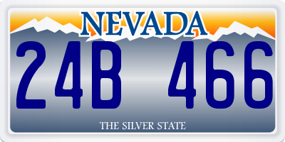 NV license plate 24B466