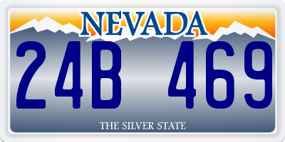 NV license plate 24B469