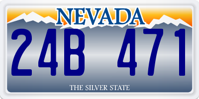 NV license plate 24B471
