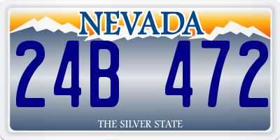 NV license plate 24B472