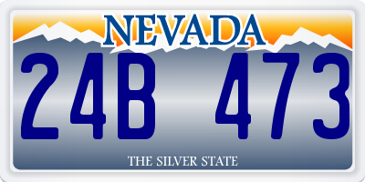 NV license plate 24B473