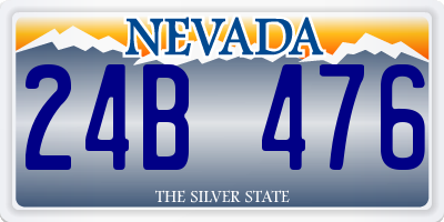 NV license plate 24B476