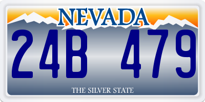 NV license plate 24B479