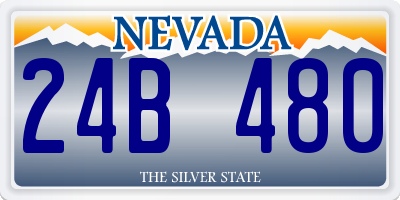 NV license plate 24B480