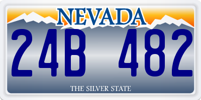 NV license plate 24B482