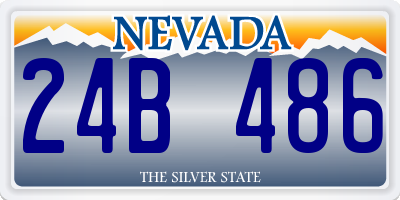 NV license plate 24B486