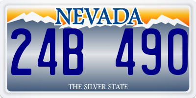 NV license plate 24B490
