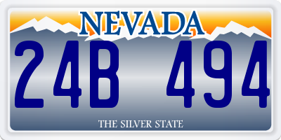 NV license plate 24B494