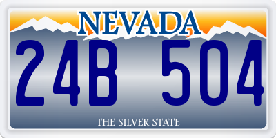 NV license plate 24B504