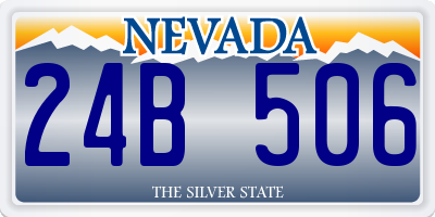 NV license plate 24B506