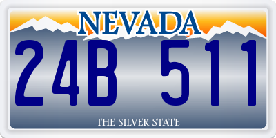 NV license plate 24B511