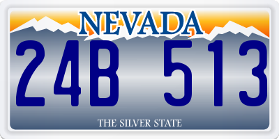 NV license plate 24B513