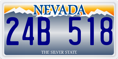 NV license plate 24B518