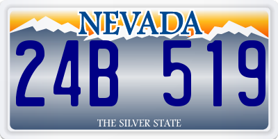 NV license plate 24B519