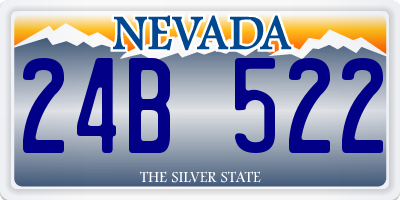 NV license plate 24B522