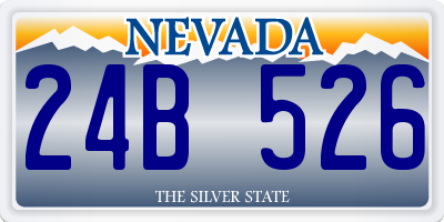 NV license plate 24B526